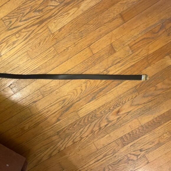 Vintage Yves St. Laurent black career belt, good condition